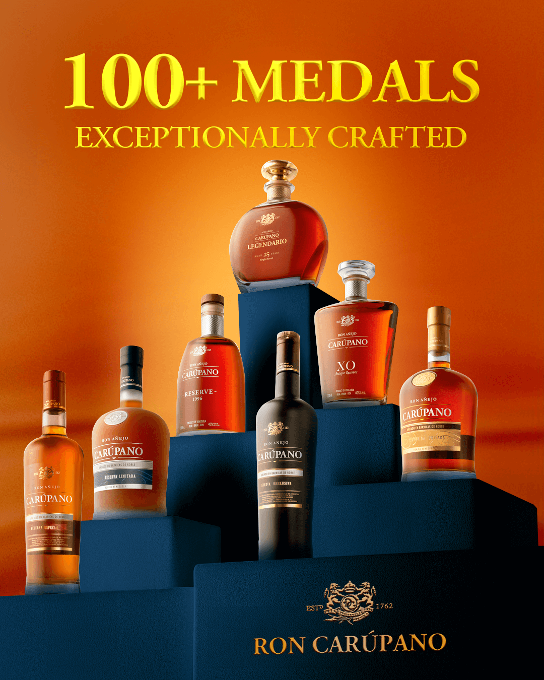 carupano 100 medals 4 — Ron Carúpano premium Venezuelan rum
