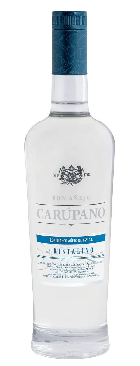 Ron premium Cristalino — Ron Carúpano, ron venezolano premium