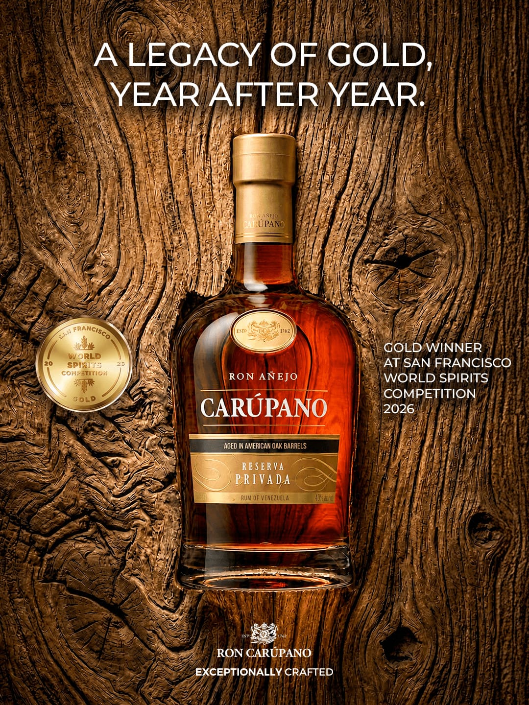 RC21 Gold san francisco rum conference winner 2026 1 — Ron Carúpano